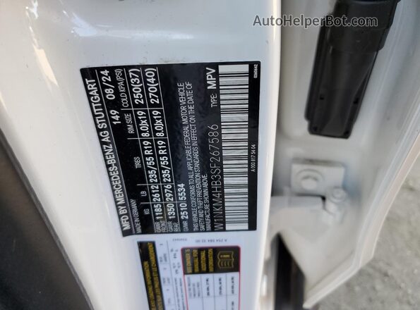 W1NKM4HB3SF267586 2025 MERCEDES-BENZ GLC-CLASS White Панорамний вид салону 360°