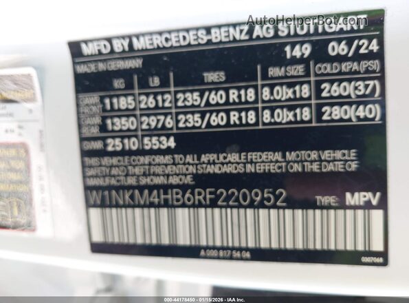 W1NKM4HB6RF220952 2024 MERCEDES-BENZ GLC 300 White ძრავის განყოფილების ხედი