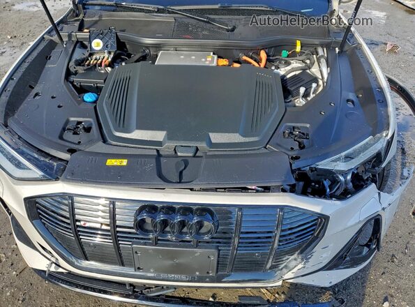 WA11AAGE6NB010188 2022 AUDI E-TRON Cream ძრავის განყოფილების ხედი