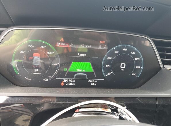 WA12ABGE5LB033520 2020 AUDI E-TRON White Вид щитка приладів