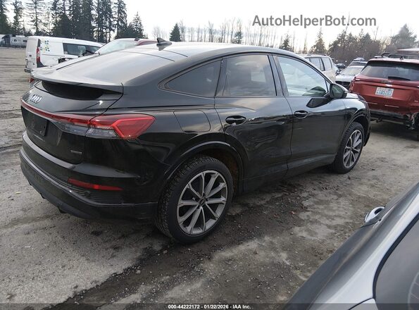 WA132BFZXNP016563 2022 AUDI Q4 Black უკანა მარჯვენა