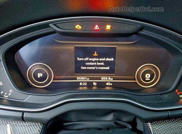 WA1A4AFY3J2166556 2018 AUDI SQ5 White ხელსაწყოთა პანელის ხედი