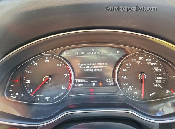 WA1AAAF72HD003363 2017 AUDI Q7 Black ხელსაწყოთა პანელის ხედი
