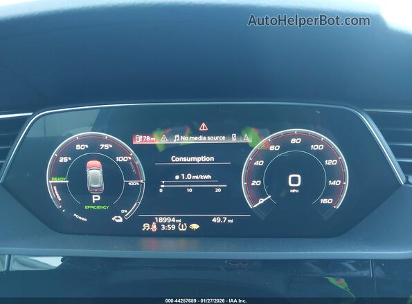 WA1AAAGE7MB011901 2021 AUDI E-TRON Black უკანა სავარძლების ხედი