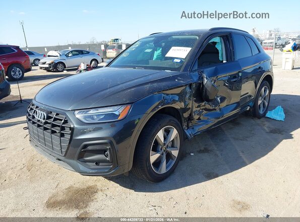 WA1ABAFY1S2053583 2025 AUDI Q5 Black Առջևի ձախ երեք քառորդ տեսարան