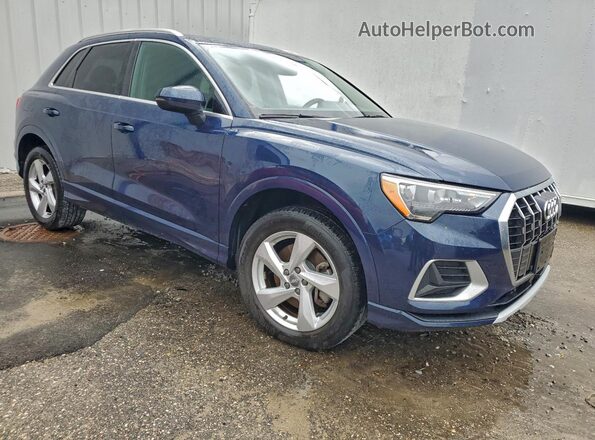 WA1AECF34K1075896 2019 AUDI Q3 Blue Передня права чверть
