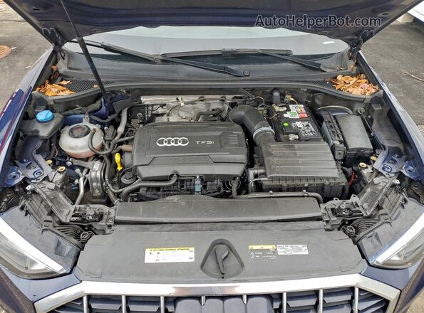 WA1AECF34K1075896 2019 AUDI Q3 Blue Вид підкапотного простору