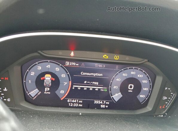 WA1AECF34K1075896 2019 AUDI Q3 Blue Вид щитка приладів