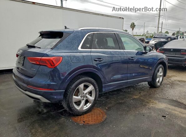 WA1AECF34K1075896 2019 AUDI Q3 Blue Задня права чверть