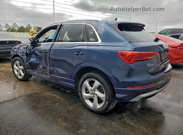 WA1AECF34K1075896 2019 AUDI Q3 Blue Задня ліва чверть