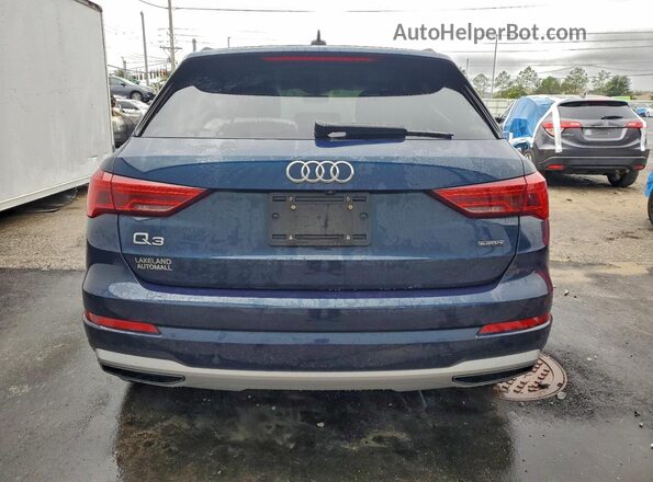 WA1AECF34K1075896 2019 AUDI Q3 Blue Вид ззаду