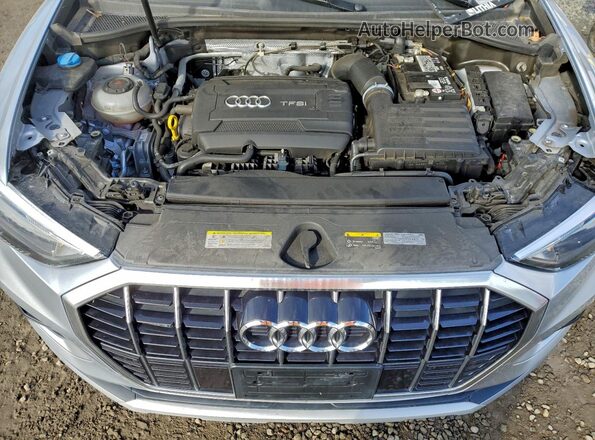 WA1AECF37K1077044 2019 AUDI Q3 Silver Engine compartment view
