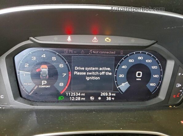 WA1AECF37K1077836 2019 AUDI Q3 Gray Widok zestawu wskaźników
