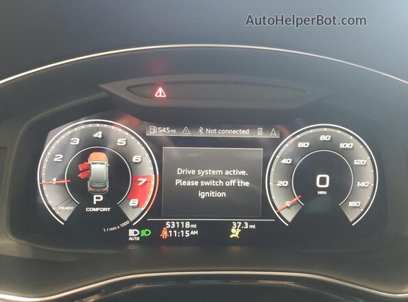 WA1AJAF79MD033499 2021 AUDI Q7 White Вид щитка приладів