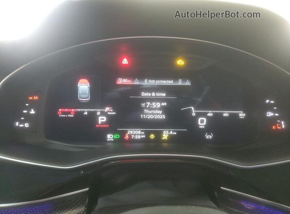 WA1AWBF12ND019626 2022 AUDI SQ8 Cream ხელსაწყოთა პანელის ხედი