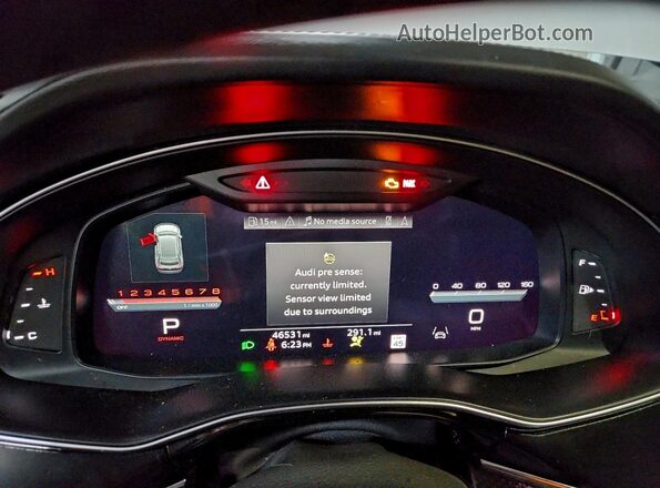 WA1AWBF17MD008748 2021 AUDI SQ8 Gray ხელსაწყოთა პანელის ხედი
