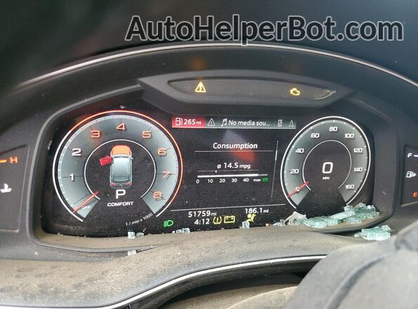 WA1AXBF71PD026037 2023 AUDI Q7 White Widok zestawu wskaźników