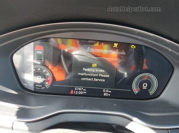 WA1B4AFY0N2102937 2022 AUDI SQ5 Black ხელსაწყოთა პანელის ხედი