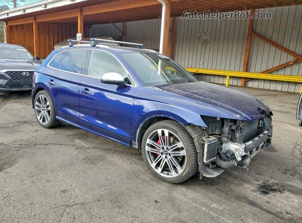 WA1B4AFY4K2001587 2019 AUDI SQ5 Синий Передняя правая четверть