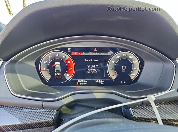 WA1B4AFY8M2024180 2021 AUDI SQ5 Gray Widok zestawu wskaźników