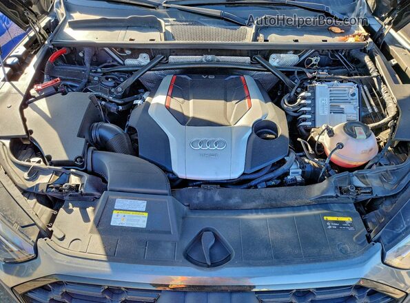 WA1B4AFY8M2024180 2021 AUDI SQ5 Gray Widok komory silnika