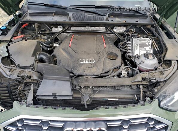 WA1B4BFY5P2014636 2023 AUDI SQ5 Green Vista del compartimento del motor