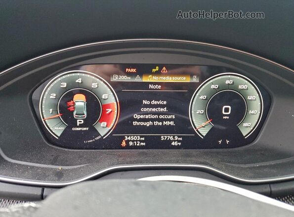 WA1B4BFY5P2014636 2023 AUDI SQ5 Green Vista del cuadro de instrumentos