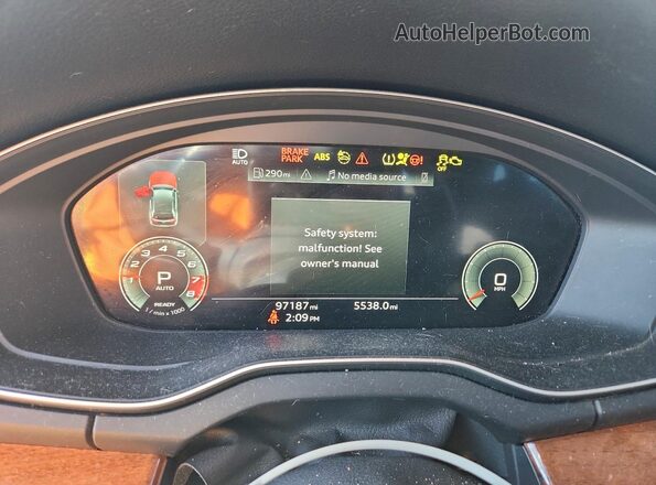 WA1BAAFY5M2021908 2021 AUDI Q5 Белый Вид щитка приборов