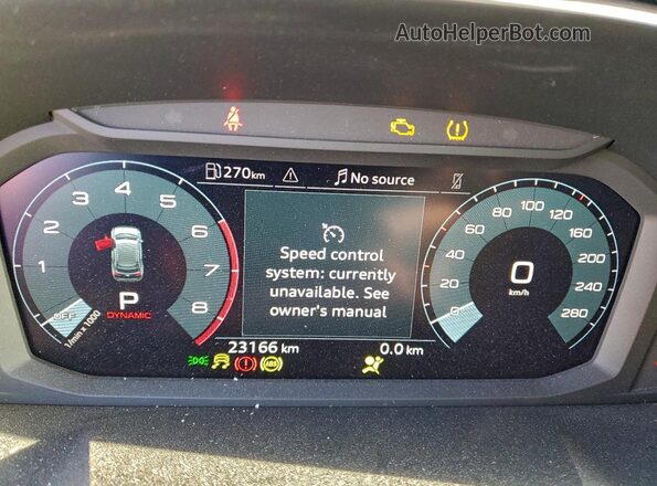 WA1BUCF38N1144620 2022 AUDI Q3 White Սարքավորումների վահանակի տեսք
