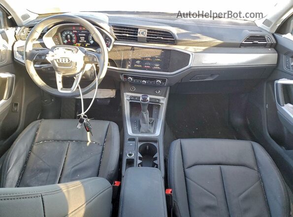 WA1BUCF38N1144620 2022 AUDI Q3 White Առջևի վահանակի տեսք