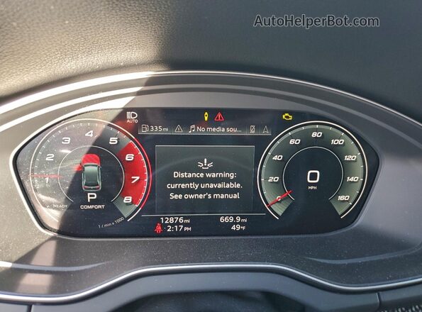 WA1C4AFY3P2079709 2023 AUDI SQ5 Gray Սարքավորումների վահանակի տեսք