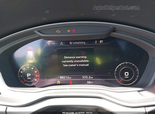 WA1C4AFY8K2086888 2019 AUDI SQ5 Black უკანა სავარძლების ხედი