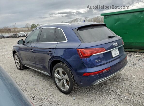 WA1CAAFY5M2014834 2021 AUDI Q5 Blue Հետևի ձախ