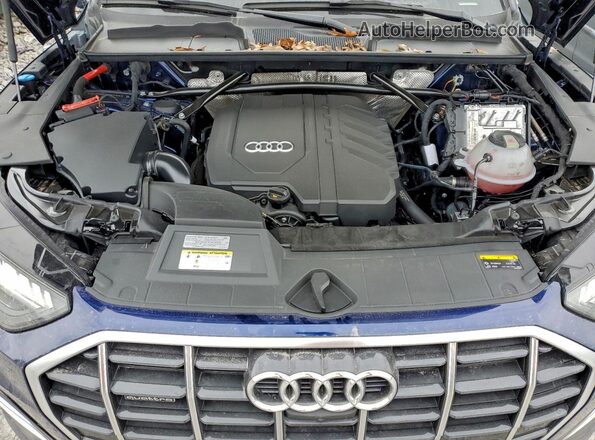 WA1CAAFY5M2014834 2021 AUDI Q5 Blue Շարժիչի բաժամունքի տեսք