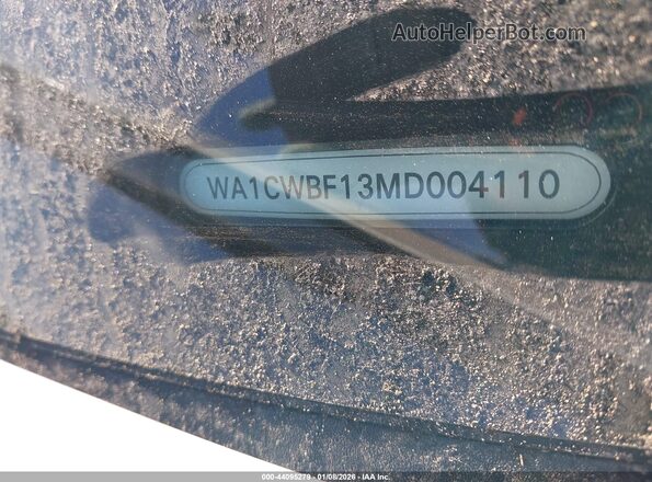 WA1CWBF13MD004110 2021 AUDI SQ8 White ძრავის განყოფილების ხედი