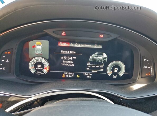 WA1CWBF13MD033283 2021 AUDI SQ8 White ხელსაწყოთა პანელის ხედი