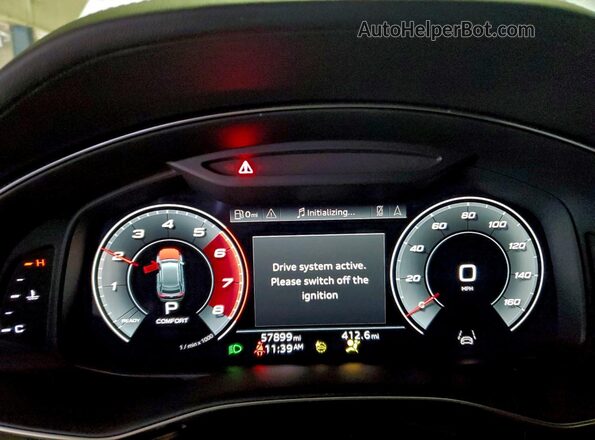 WA1CWBF16MD002397 2021 AUDI SQ8 White ხელსაწყოთა პანელის ხედი