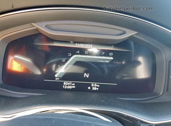 WA1CWBF17SD031436 2025 AUDI SQ8 Black ხელსაწყოთა პანელის ხედი