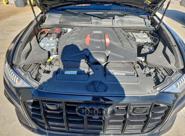 WA1CWBF18PD033297 2023 AUDI SQ8 Black Vista del compartimento del motor