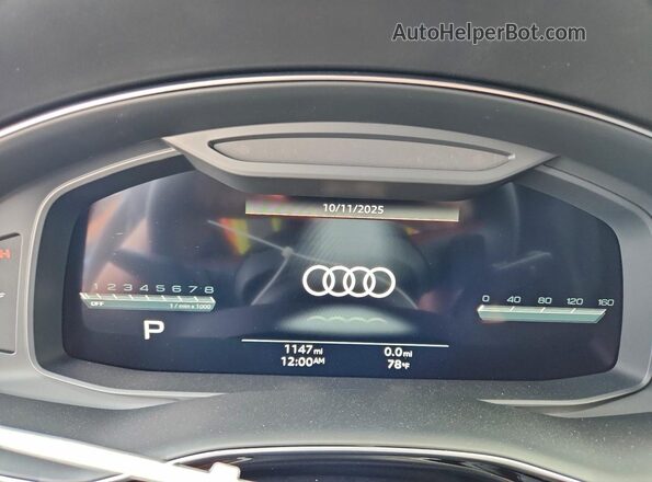 WA1CWBF19SD038002 2025 AUDI SQ8 Black ხელსაწყოთა პანელის ხედი