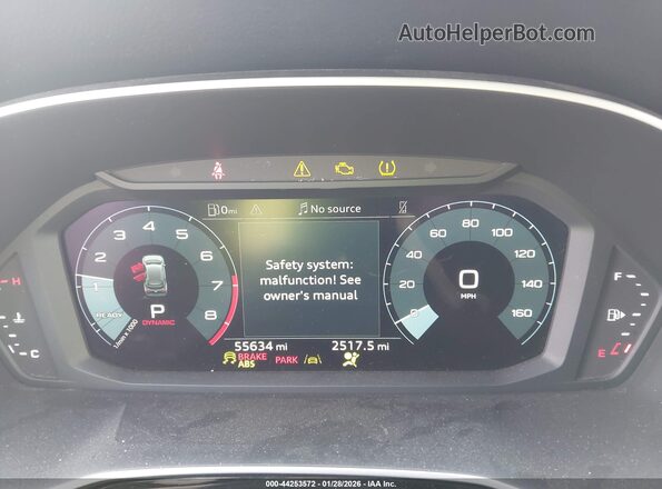 WA1DECF30N1044257 2022 AUDI Q3 Black Vista de los asientos traseros