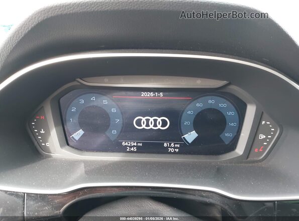 WA1DECF35M1052434 2021 AUDI Q3 Gray Vista de los asientos traseros