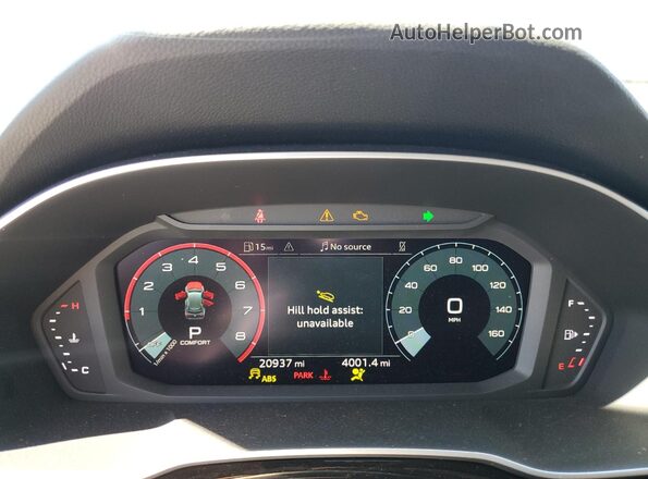WA1DECF35P1103788 2023 AUDI Q3 Gray ხელსაწყოთა პანელის ხედი