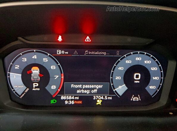 WA1DECF3XK1085152 2019 AUDI Q3 Gray ხელსაწყოთა პანელის ხედი