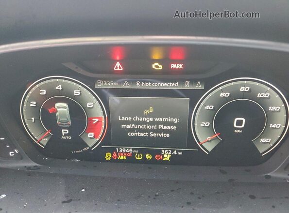 WA1EECF31N1044482 2022 AUDI Q3 Black Սարքավորումների վահանակի տեսք
