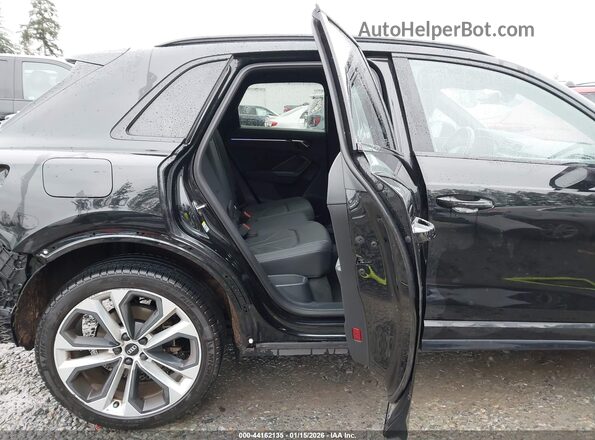 WA1EECF34M1110280 2021 AUDI Q3 Black Vista de la etiqueta del VIN