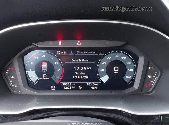 WA1EECF34M1110280 2021 AUDI Q3 Black Vista de los asientos traseros