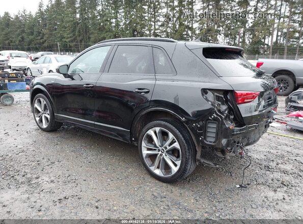 WA1EECF34M1110280 2021 AUDI Q3 Black Trasero izquierdo