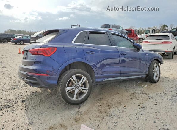 WA1EECF34N1057744 2022 AUDI Q3 Blue Задня права чверть