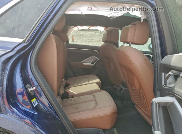 WA1EECF34N1057744 2022 AUDI Q3 Blue Вид задньої частини салону